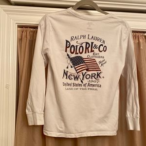 Polo Ralph Lauren Long Sleeve Boys Tee Size Medium